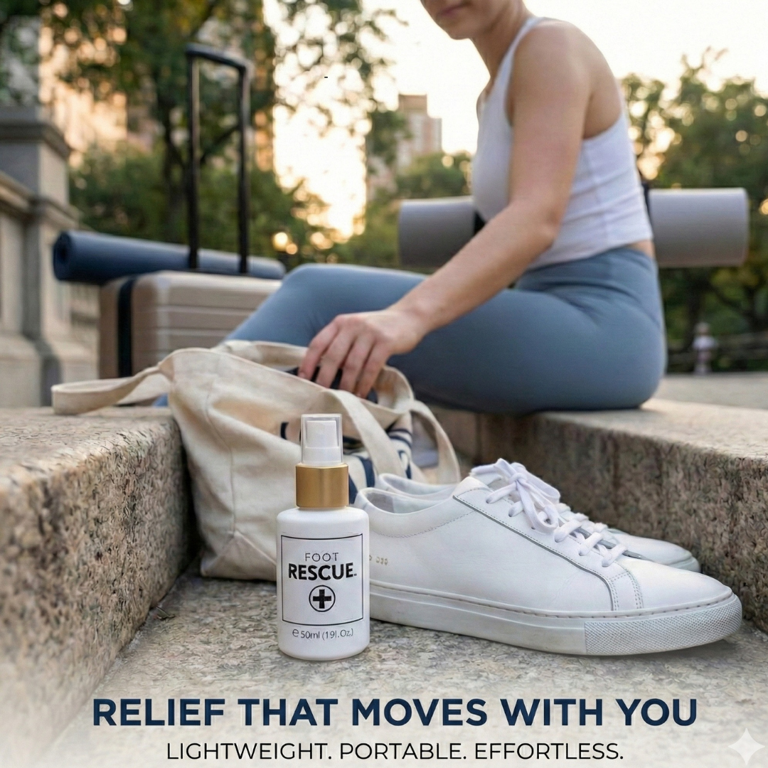 Foot Rescue Bottle Sprayer | 350+ Sprays of Instant Cooling Relief for Tired Feet