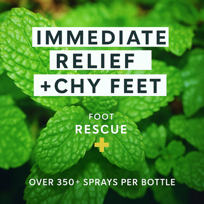 Foot Rescue Bottle Sprayer | 350+ Sprays of Instant Cooling Relief for Tired Feet